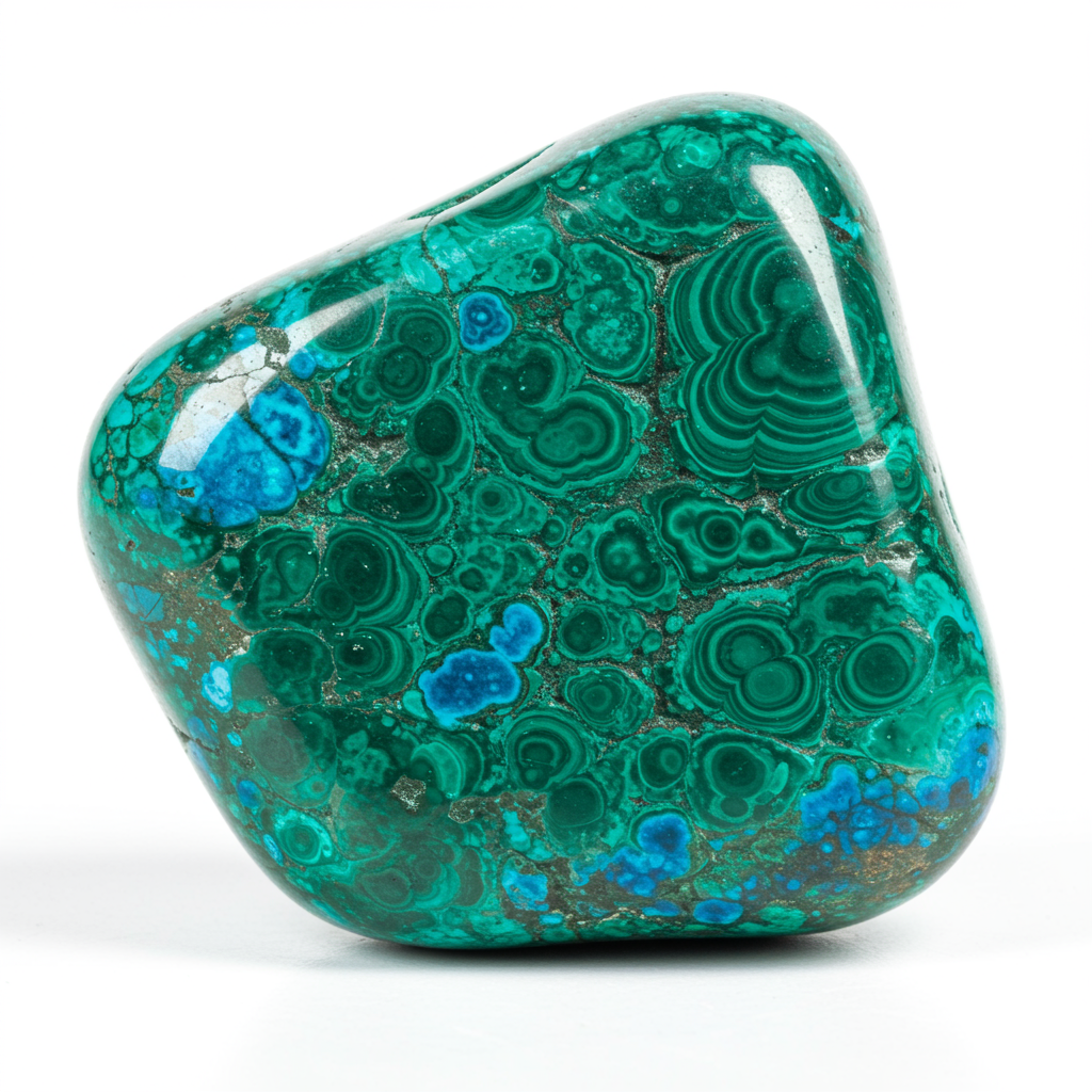 Chrysocolla crystal - detailed view showing color and natural formation