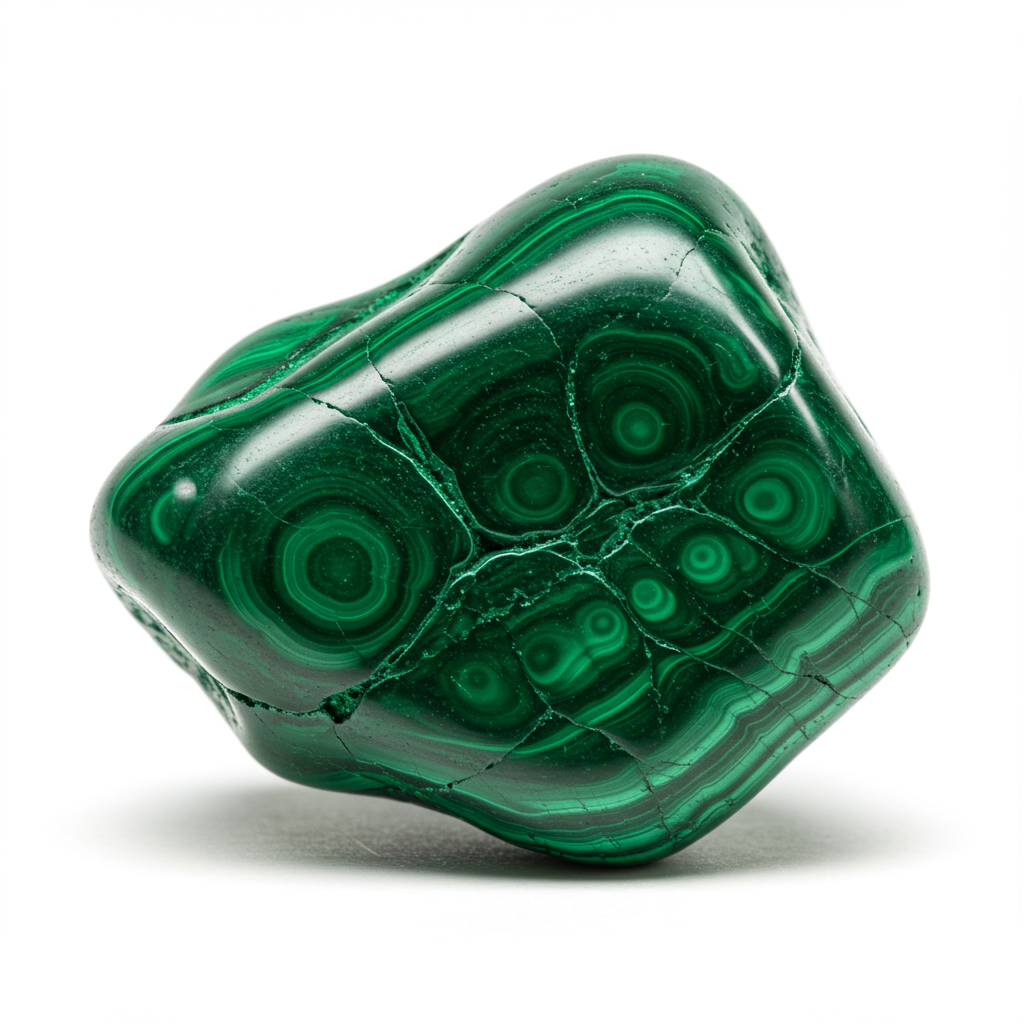 Malachite crystal - detailed view showing color and natural formation