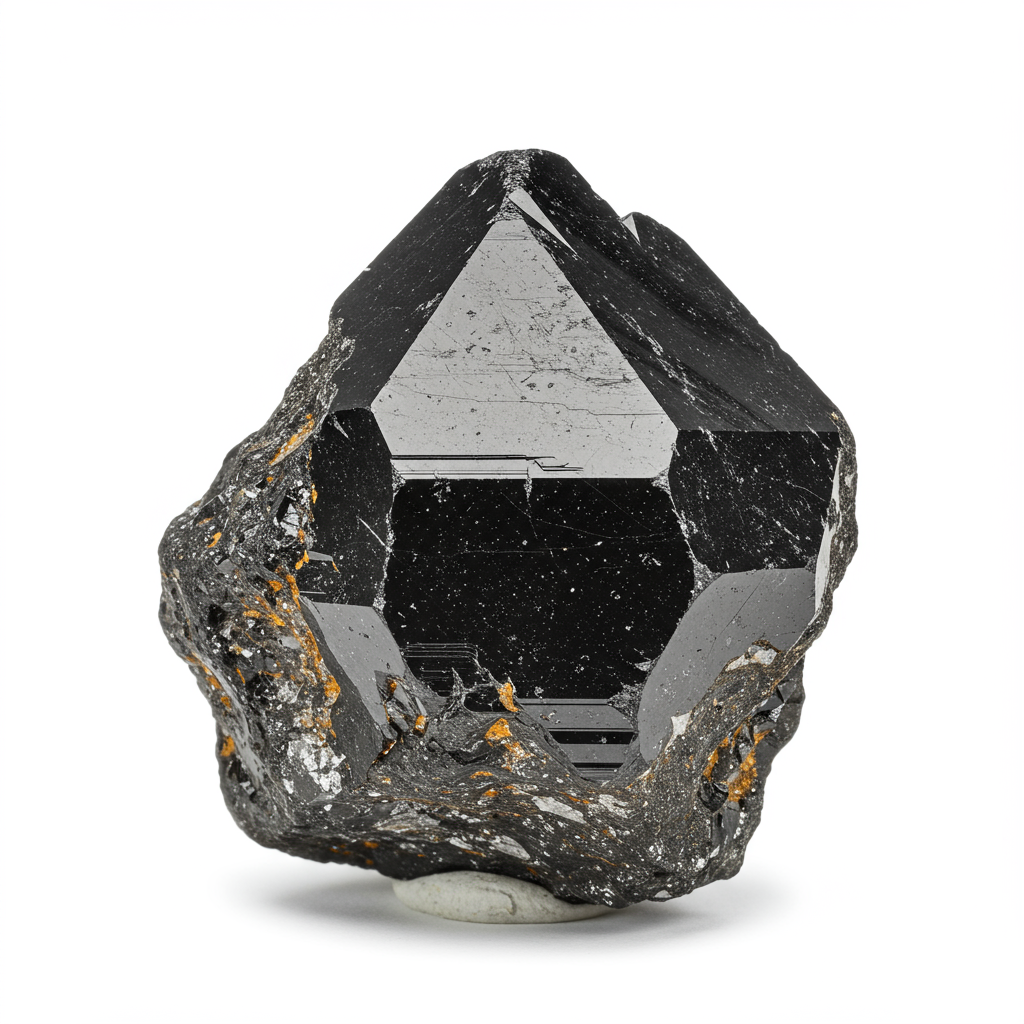 Shungite crystal - detailed view showing color and natural formation