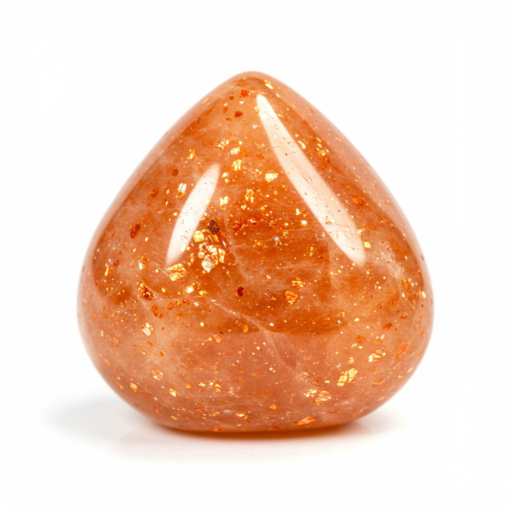 Sunstone crystal - detailed view showing color and natural formation